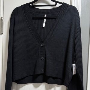 Soma new with tags recycled yarn rib cardigan size large